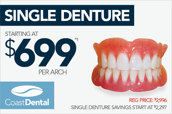 CD 103178 Special Offer Coupon Single Denture v1