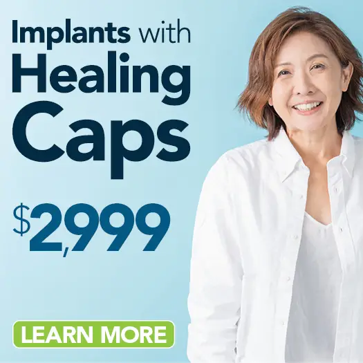 Implants with Healing Caps