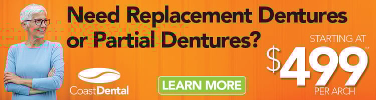 Replacement Dentures Partial Dentures Banner for Dentures Page